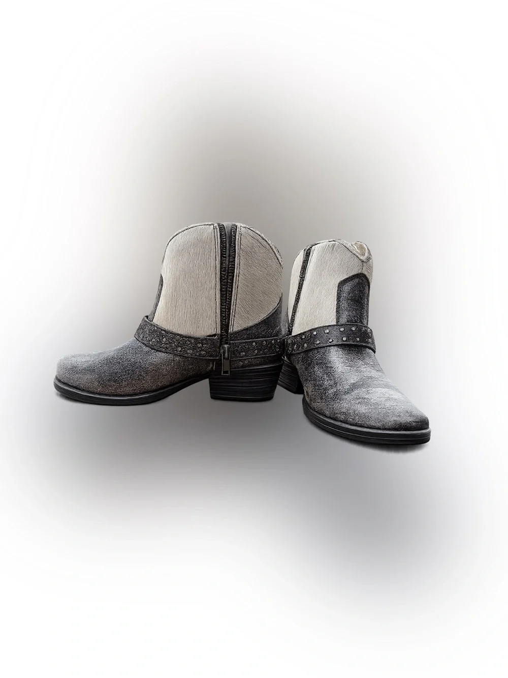 Women’s Sterling River Hair-On-Hide Western Ankle Boots Size 7.5